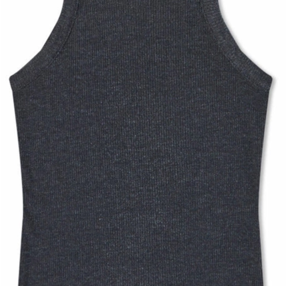 Agolde black Ribbed Tank Top - Picture 2 of 7